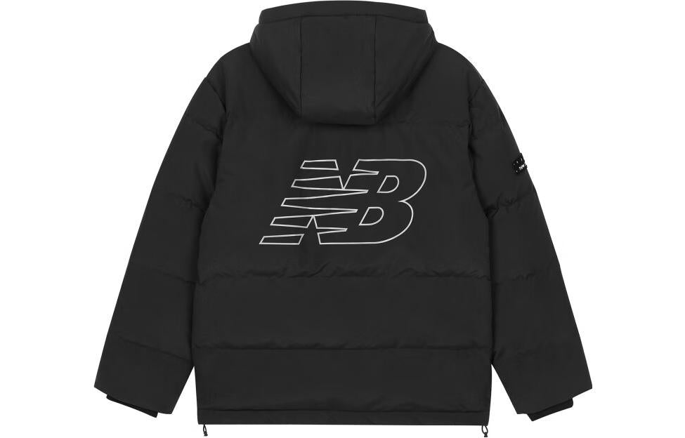 New Balance NB Logo Winter Down Jacket Asia Sizing 'Black' AMJ33339-BK