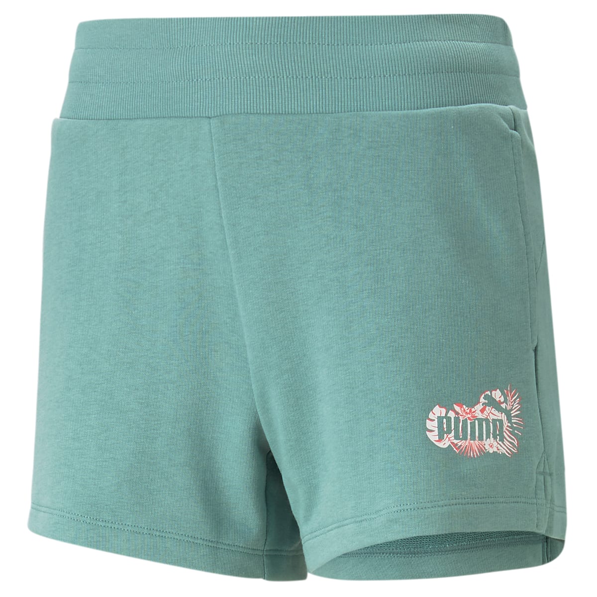 (WMNS) PUMA Essentials+ Power Shorts 'Teal' 673693-84