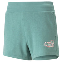 (WMNS) PUMA Essentials+ Power Shorts 'Teal' 673693-84