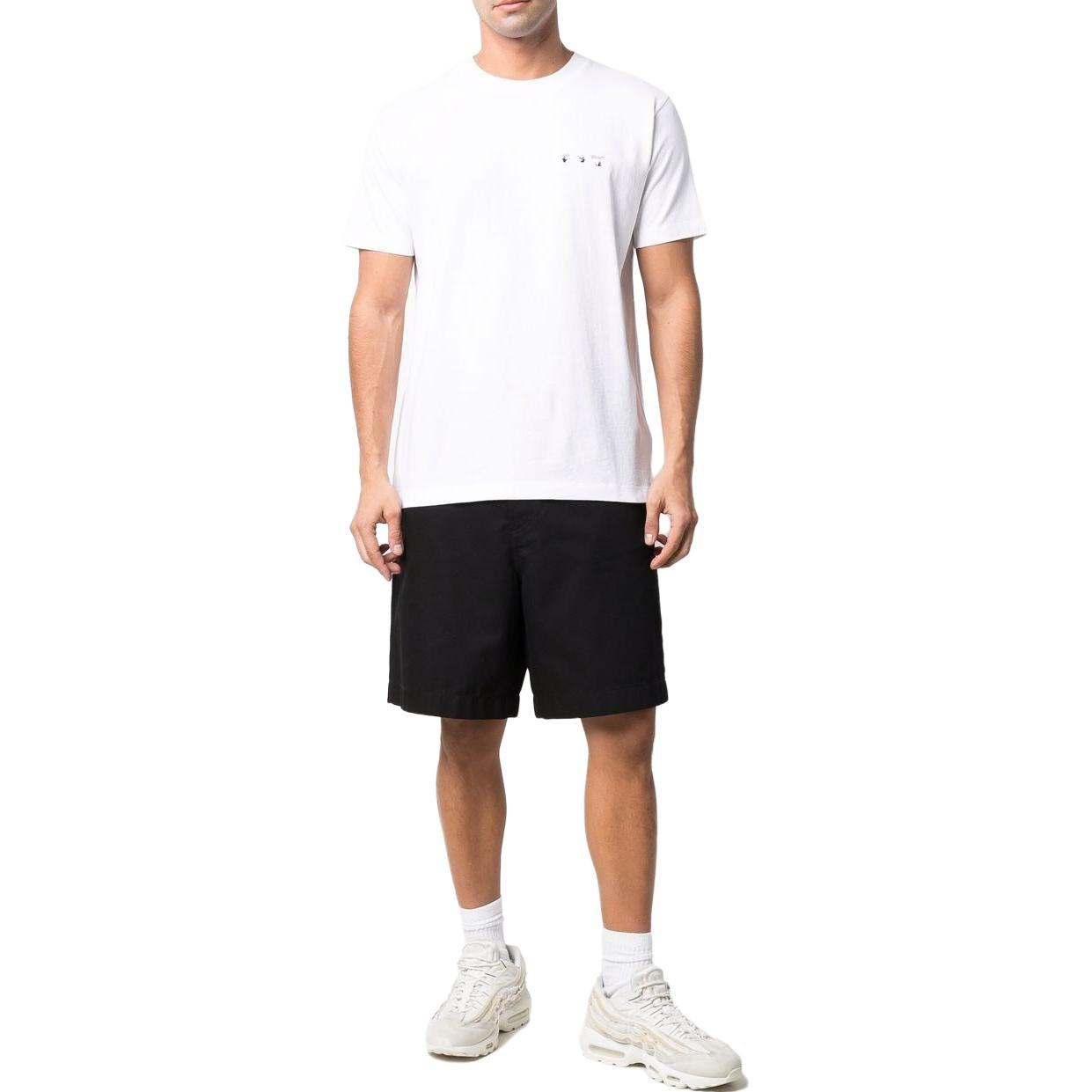 Off-White Caravaggio Paint Slim Tee 'White Black' OMAA027C99JER0050110