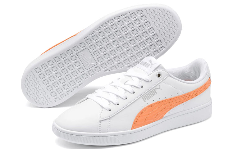(WMNS) PUMA Vikky V2 Zebra Sneakers White/Orange 371110-02
