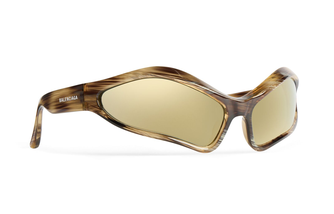 (WMNS) Balenciaga Fennec Oval Sunglasses 'Bronze' 768054T00072681