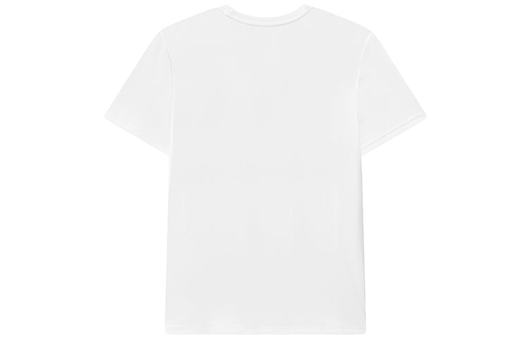 FILA Logo Printing Sports Round Neck Short Sleeve White F51M118156F-WT