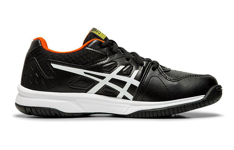 (GS) ASICS Court Slide 'Black White Yellow' 1044A007-001