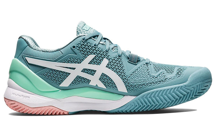 (WMNS) ASICS Gel Resolution 8 Clay 'Smoke Blue' 1042A070-408