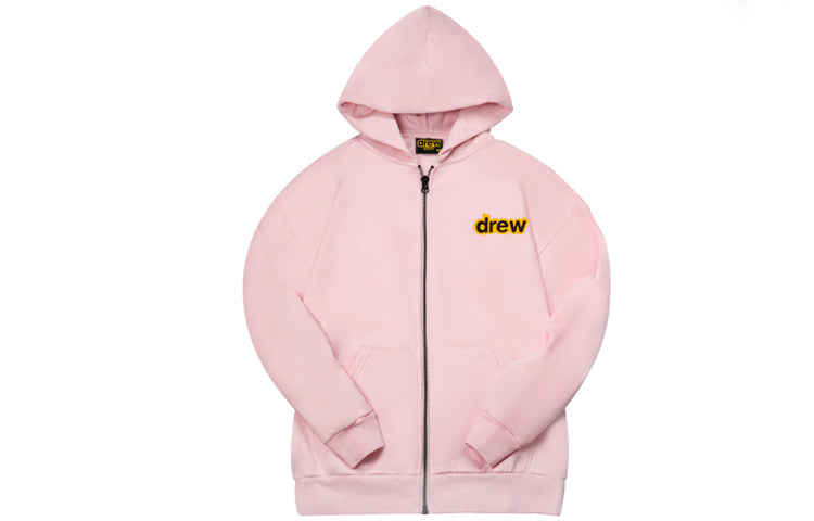Drew House Dinodrew Zip-Up Dragon Zipper hooded Fleece Lined Unisex Pink DR-SS20-002