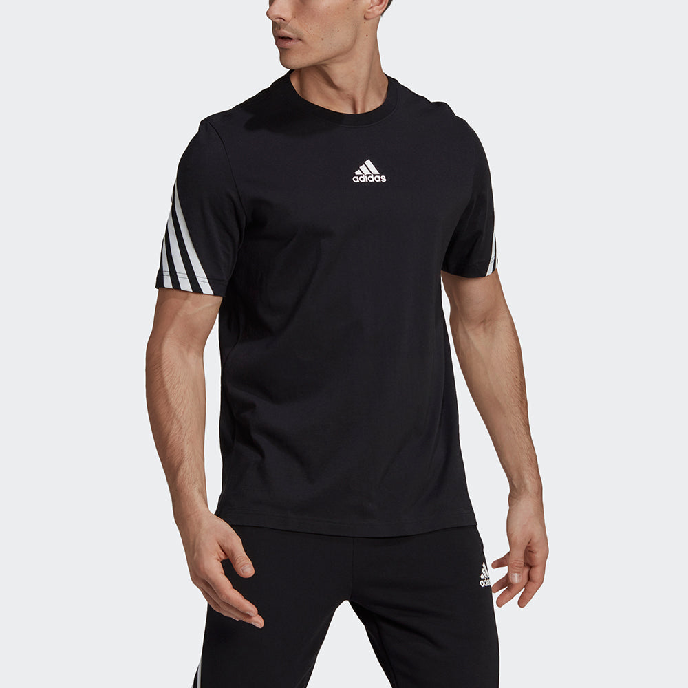 adidas M 3s Tape Tee Printing Sports Short Sleeve Black GP4118
