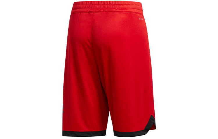 adidas Running Training Sports Basketball Shorts Red DX6744
