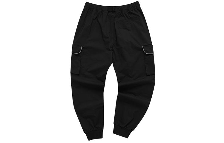 FILA FUSION Sports Cargo Multiple Pockets Bundle Feet Pants Black T11M123806F-BK