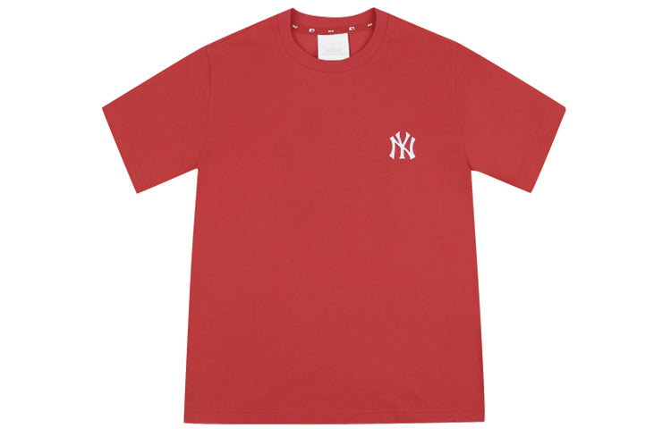 MLB New York Yankees Big Logo Round Neck Short Sleeve Unisex Red 31TS03031-50R