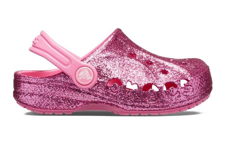 (GS) Crocs Baya Glitter Clog 'Pink' 207014-669