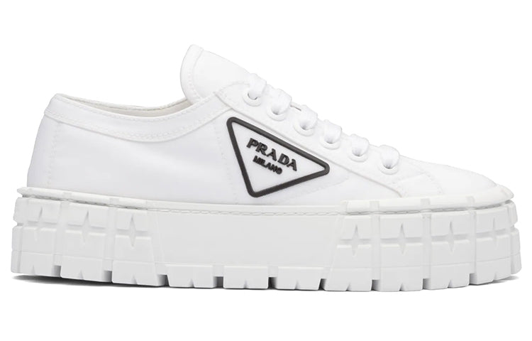 (WMNS) PRADA Double Wheel Re-nylon Gabardine Sneakers 'White' 1E260M_3LFX_F0009_F_050