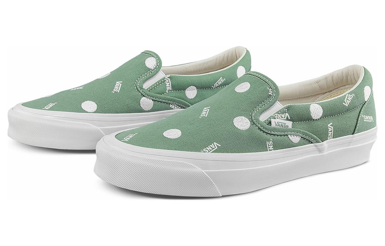 Vans OG Classic Slip-On LX 'Polka Dot - Green' VN0A45JKLDN
