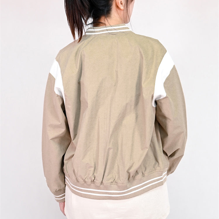 (WMNS) New Balance Sportswear Jacket Asia Sizing 'Tan White' AWJ33312-BNN