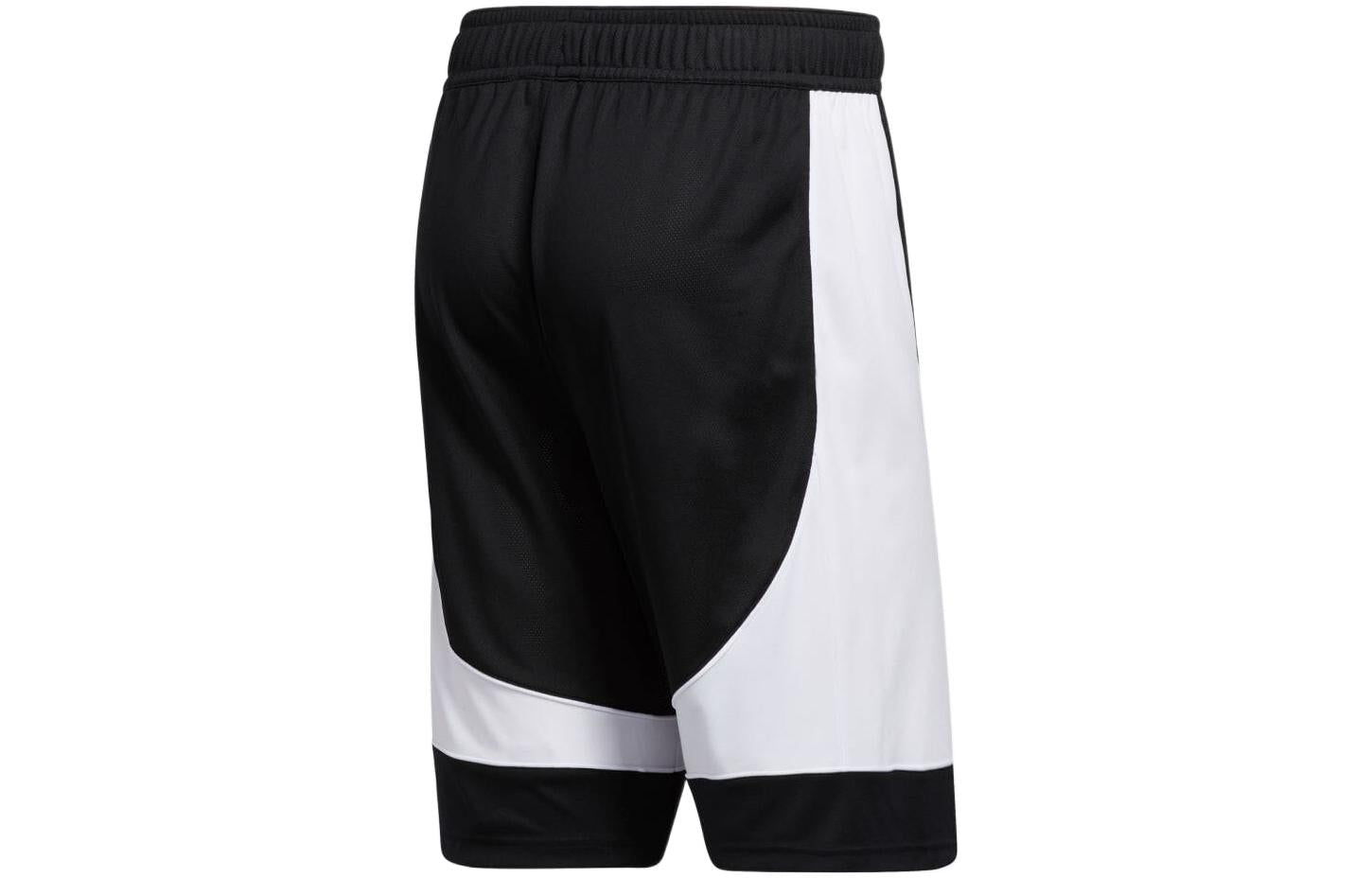 Men's adidas Logo Printing Contrasting Colors Basketball Sports Shorts Black FR9442