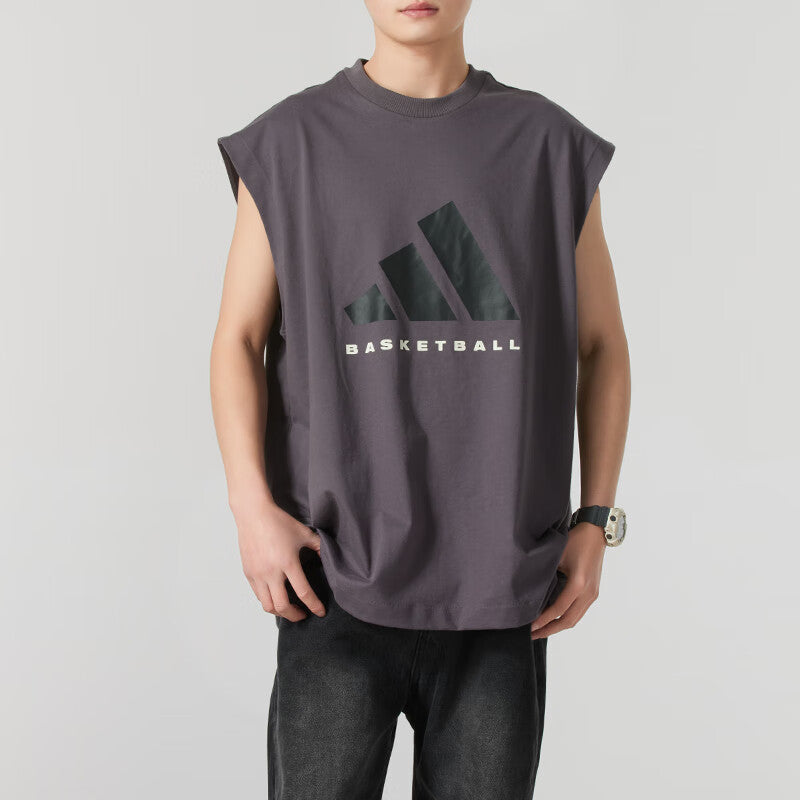 adidas Basketball Vest Asia Sizing 'Dark Grey' JC7836