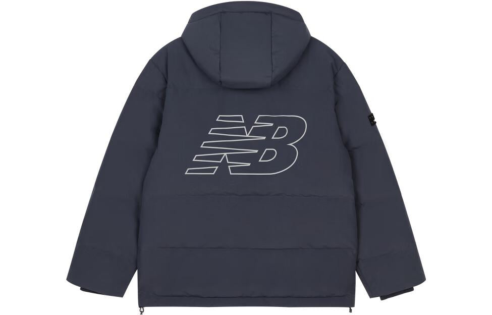 New Balance Logo Puffer Jacket Asia Sizing 'Navy' AMJ33339-ECL