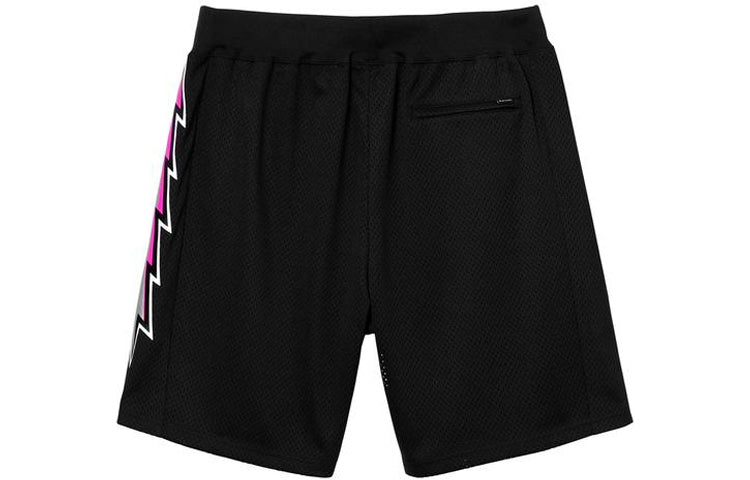 Supreme SS18 Bolt Basketball Short Black Mesh Flash Sports Shorts Unisex SUP-SS18-407