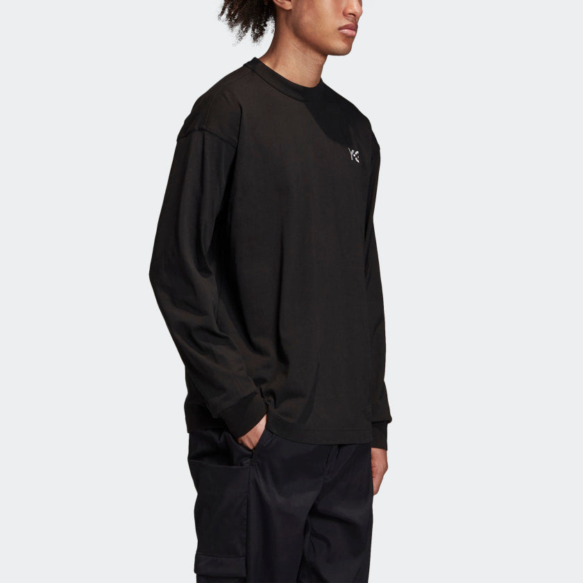 Men's Y-3 Photo Printing Long Sleeves Black FP8693