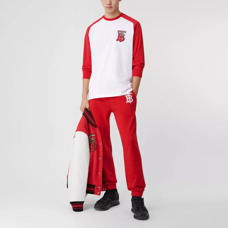 Men's Burberry SS21 Pattern Long Sleeves White 80248551