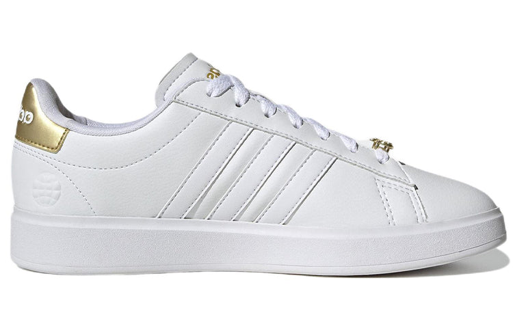 (WMNS) adidas Grand Court Cloudfoam 'White Gold Metallic' GW7114