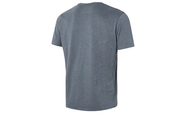 Under Armour Logo Embroidered Heavyweight Short Sleeve T-shirt 'Pitch Grey Medium Heather' 1373997-012