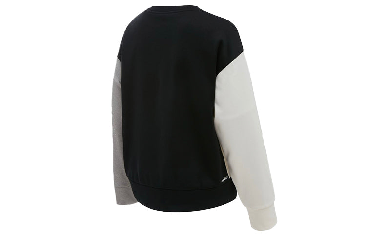 (WMNS) New Balance Crew Neck Tops Asia Sizing 'Black Grey' AWT03146-AG