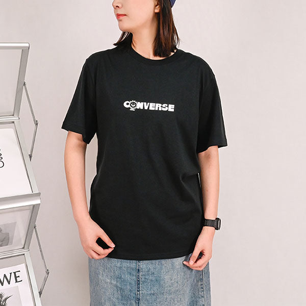 Converse Earth Moon Sun Short Sleeve T-shirt Asia Sizing 'Black' 10025277-A01