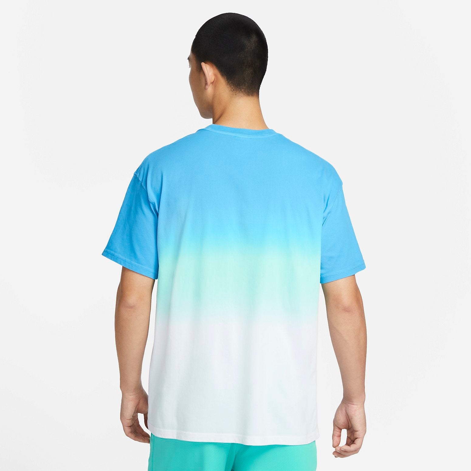 Nike Just Do It DRI-FIT Gradient Rendering T-Shirt 'Blue Green White' FN0320-134