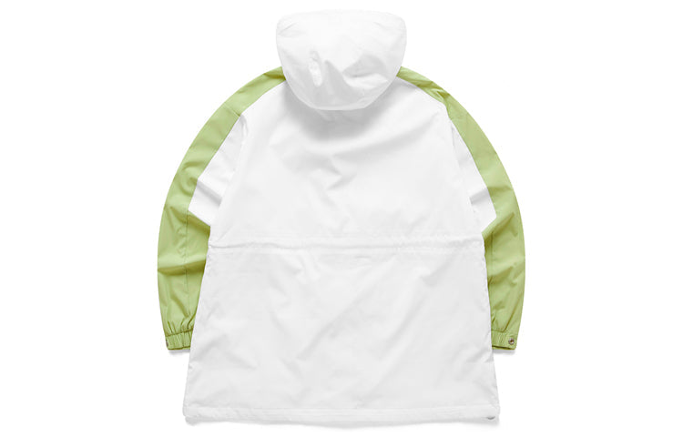 Fila FUSION Casual Sports Logo Pattern hooded Zipper Jacket White T11W123703F-WT