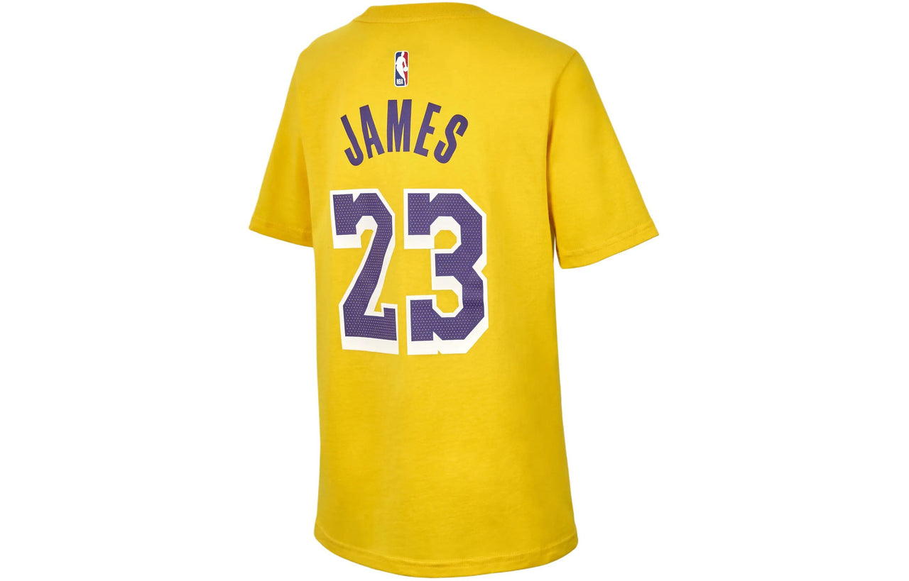 (GS) Nike NBA LeBron James Los Angeles Lakers T-shirt 'Yellow' FZ8621-728