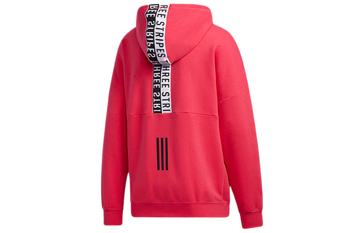 adidas M Mhs Wrd Fzswt Back Printing Fleece Stay Warm Sports Hooded Jacket Pink GE0382