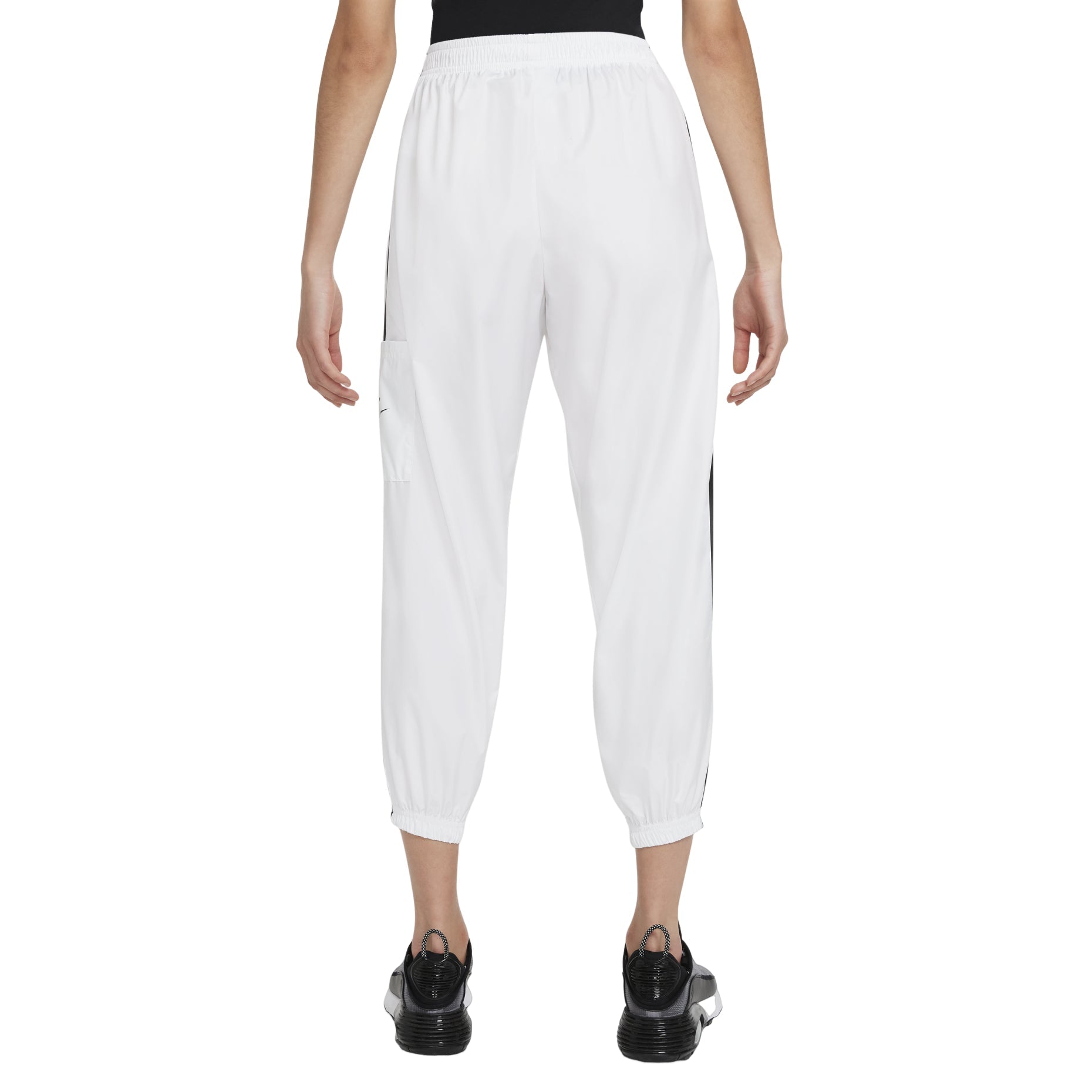 (WMNS) Nike Sportswear Woven Pants  'White Black' CJ7347-100