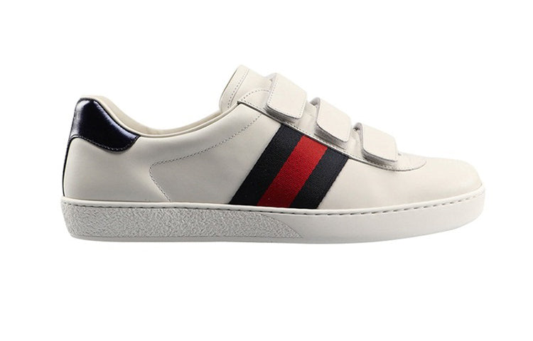 Gucci New Ace Grip-Strap Low 'White' 548699-DOPE0-9095