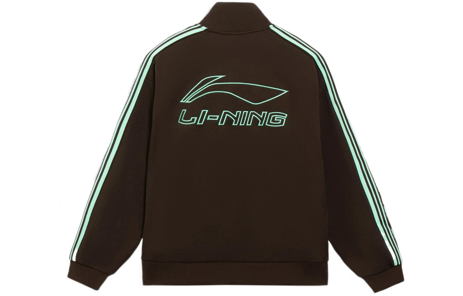 Li-Ning Striped Graphic Jacket 'Brown Mint Green' AWDS915-2