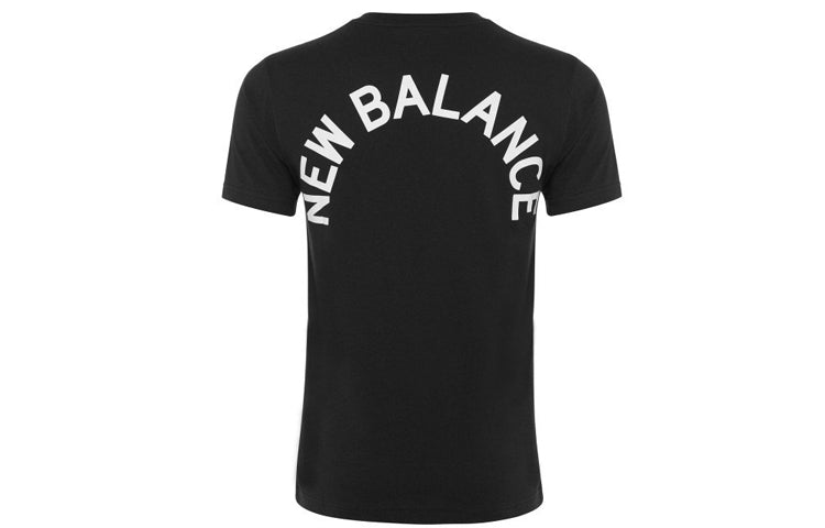 New Balance Back Alphabet Casual Short Sleeve Black MT91924-BK