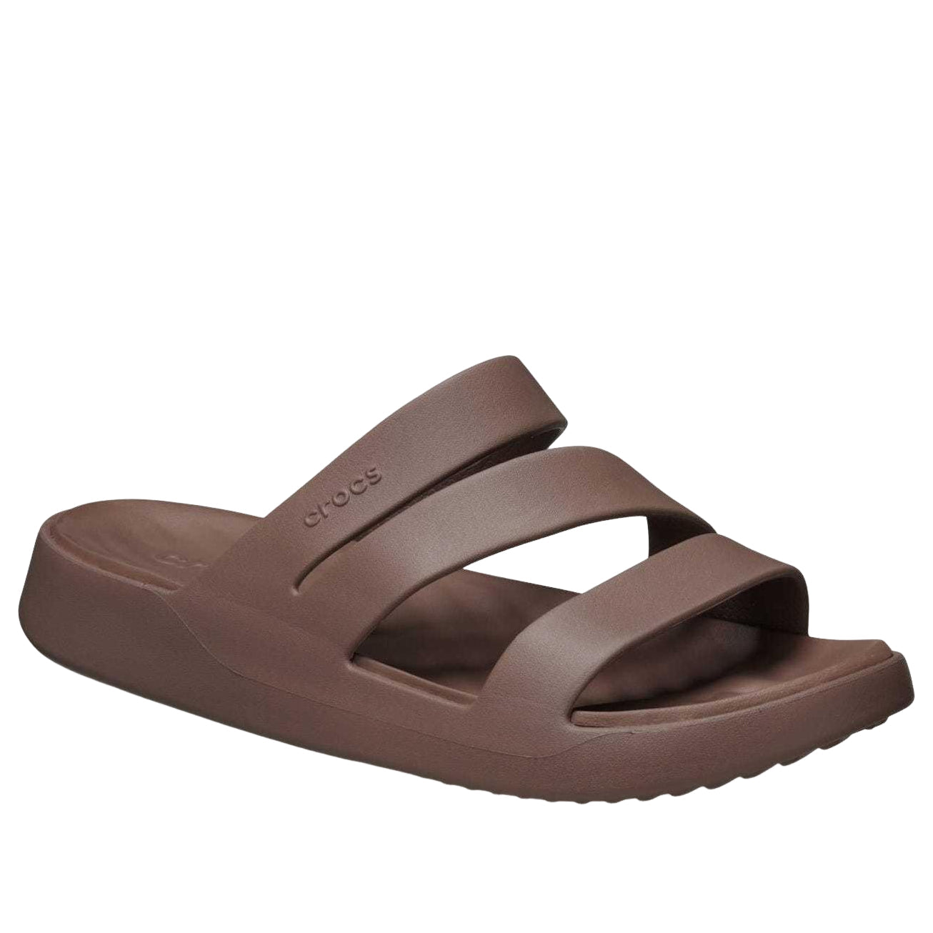 (WMNS) Crocs Getaway Strappy 'Truffle' 209587-0LF