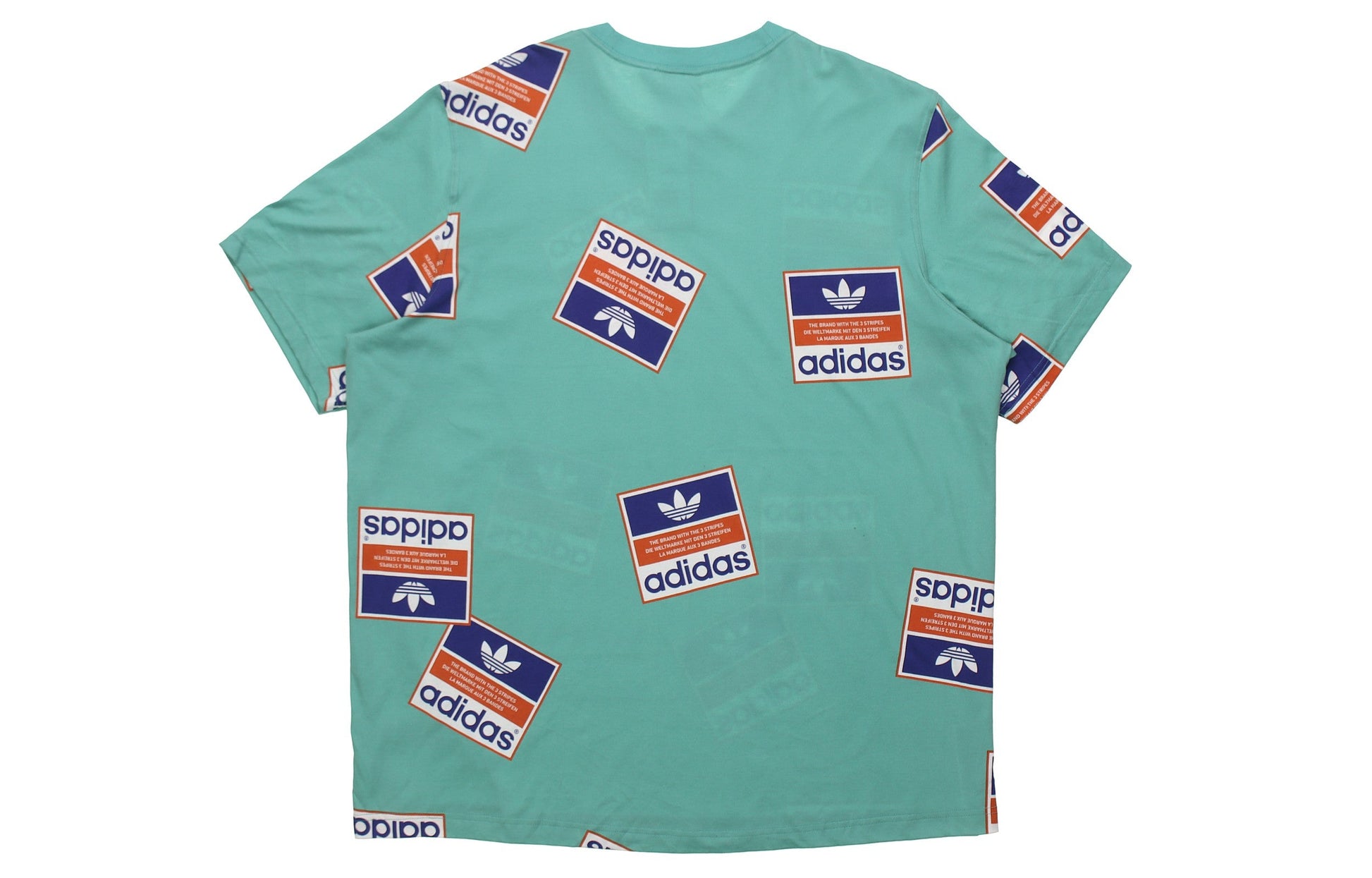 adidas originals Printing Round Neck Short Sleeve Green DV2073