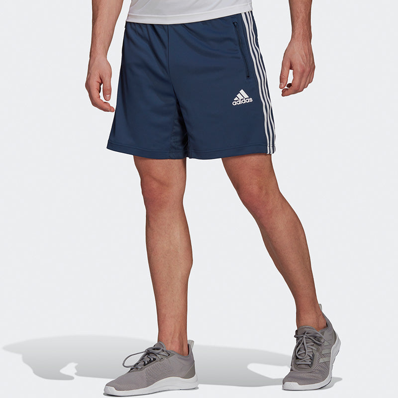 adidas Running Gym Sports Knit Shorts Navy Blue GM2128