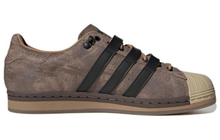 Melting Sadness x adidas originals Superstar Karoro Hole 'Brown Black Creamyellow' H06344