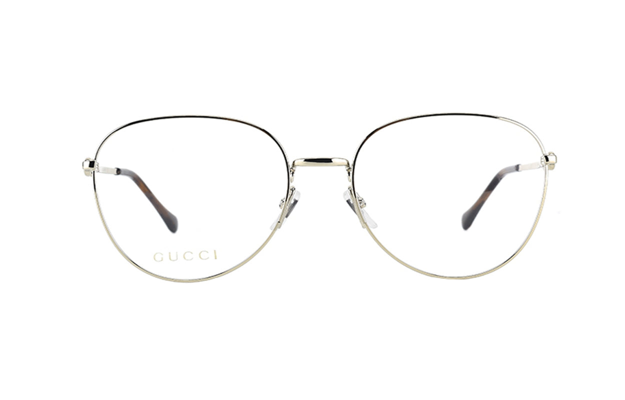(WMNS) Gucci Horsebit Series Metallic Optical Glasses Frame Gold Color GG0880O-006