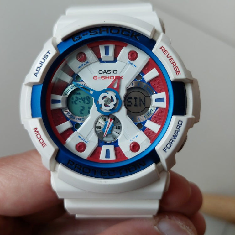 CASIO G-Shock Analog-Digital 'White' GA-201TR-7ER