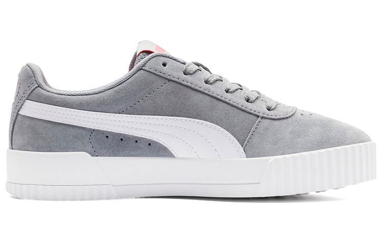 (WMNS) PUMA Carina Suede White/Grey/Red 369864-05