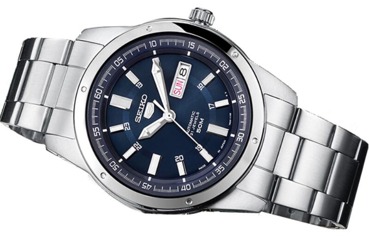 Men's SEIKO Automatic Mechanical Watch No. 5 Japan Blue SNKN67J1