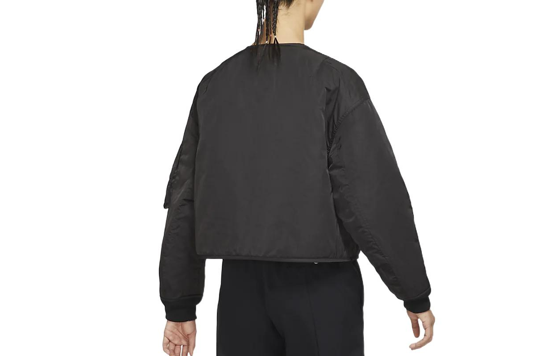(WMNS) Air Jordan Chinese New Year Printing Ribbed Cuff Reversible Jacket Black DO4146-010