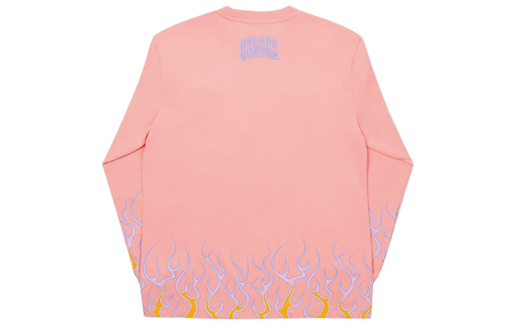 PALACE Ravedigger Pattern Logo Printing Round Neck Long Sleeves Unisex Pink P19LS005
