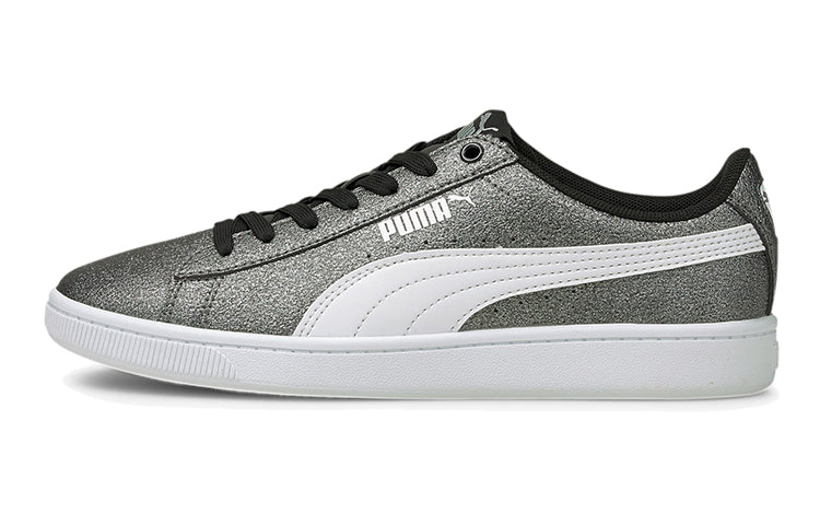 (GS) PUMA Vikky V2 Glitz 2 Casual Board Shoes Grey/White 373168-06