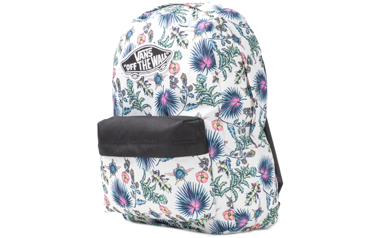 Vans Realm Califas Marshmallow Backpack 'White Black Green Purple' VN0A3UI6ZFS