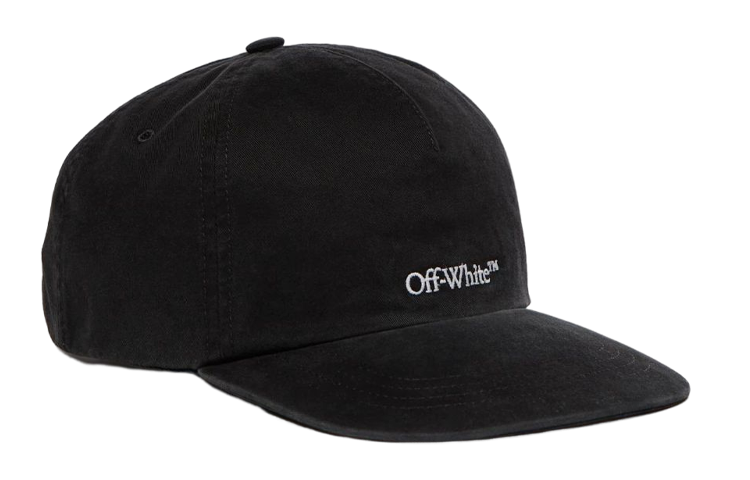 Men's Off-White Logo Embroidered Black Cap CAP-16864851