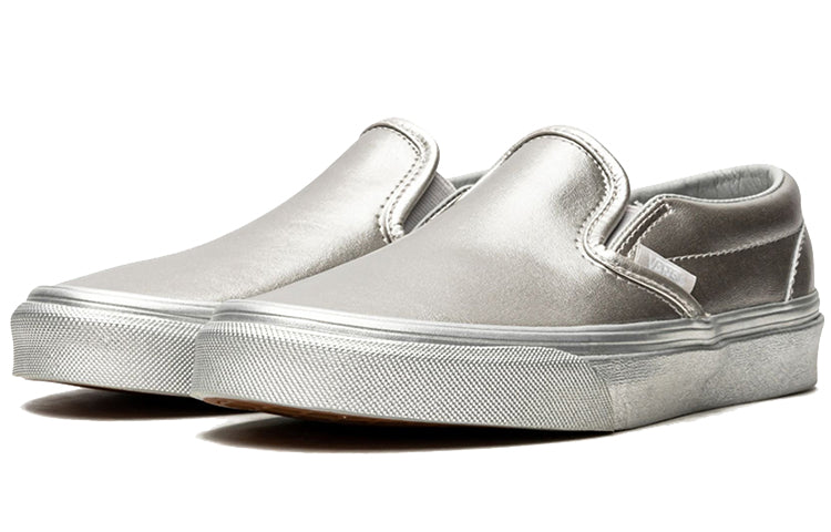 Vans Unisex Slip-On Sneakers Silver VN0A38F7QTV